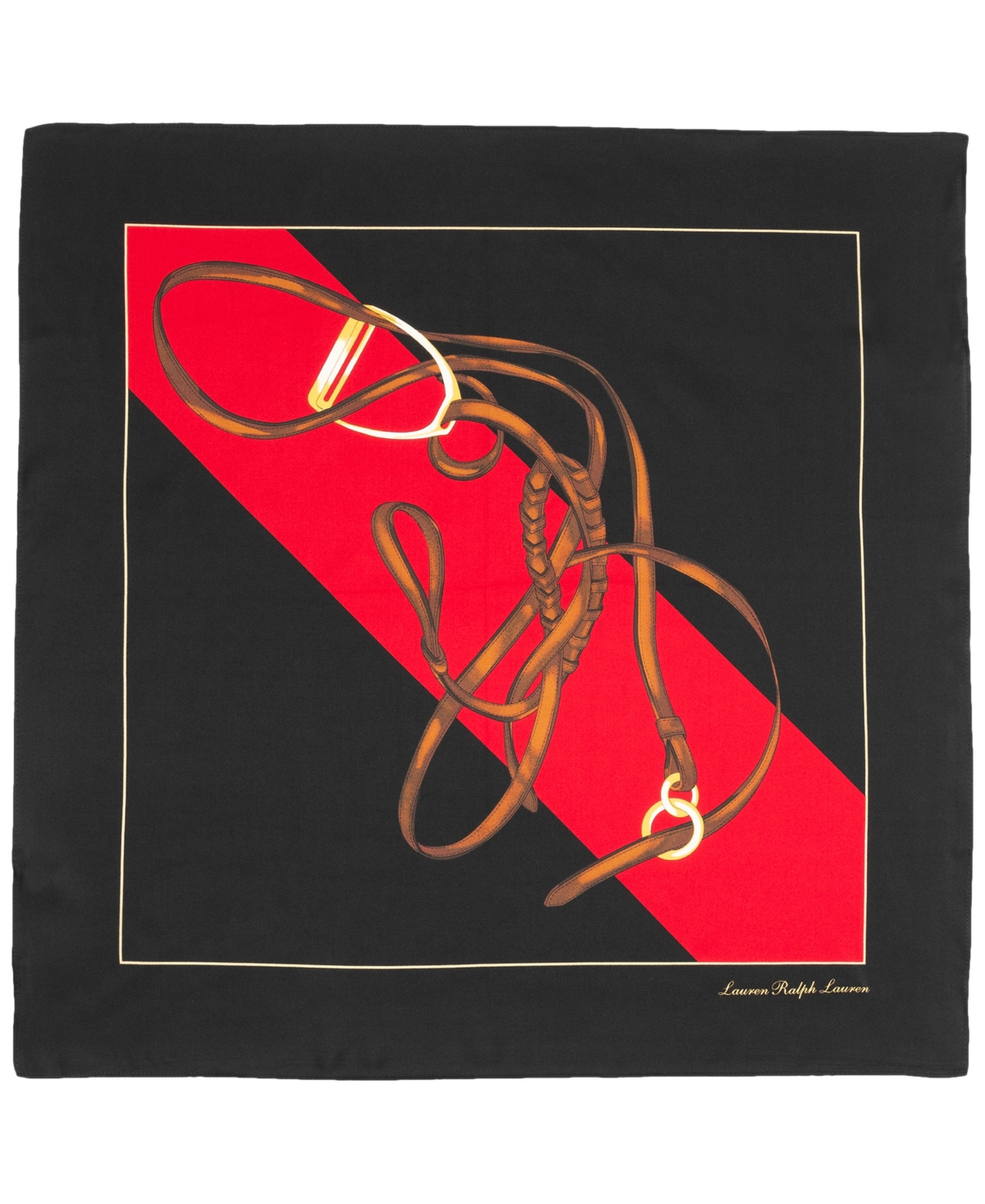 Lauren Ralph Lauren Holiday Equestrian Square Scarf