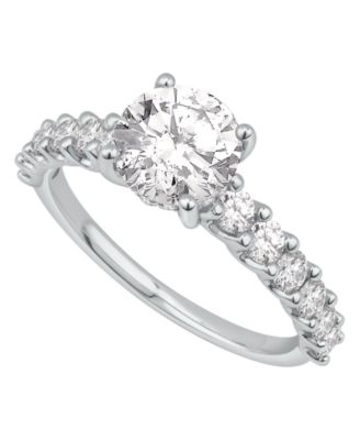 Diamond Solitaire Plus Bridal Set (3 ct. t.w.) in 14k White Gold