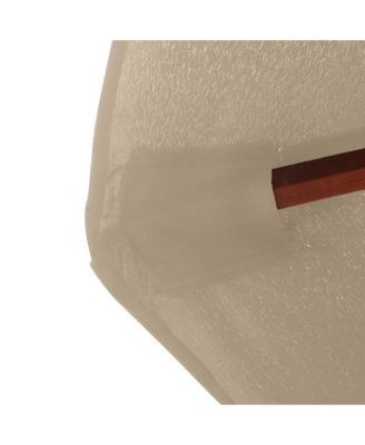 Garden Parasol with Wooden Pole 137.8" Taupe