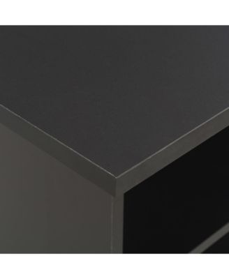 Bar Table Black Engineered wood Tall Sleek Bar Table Square