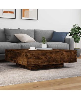 Coffee Table Smoked oak Engineered wood 39.4 x 39.4 in
