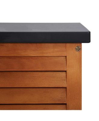 Storage Box Natural Eucalyptus Solid Eucalyptus Wood