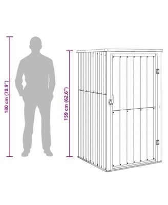 Tool Shed Anthracite Galvanized steel, Metal, Plastic Standard
