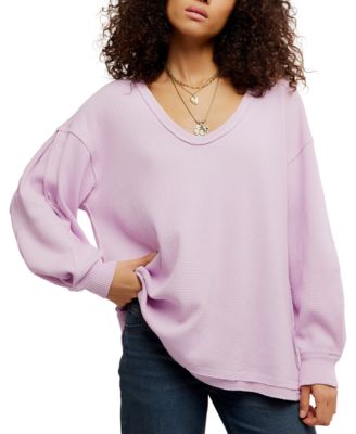 Free People - Women's Coast 2 Coast Waffle-Knit Top