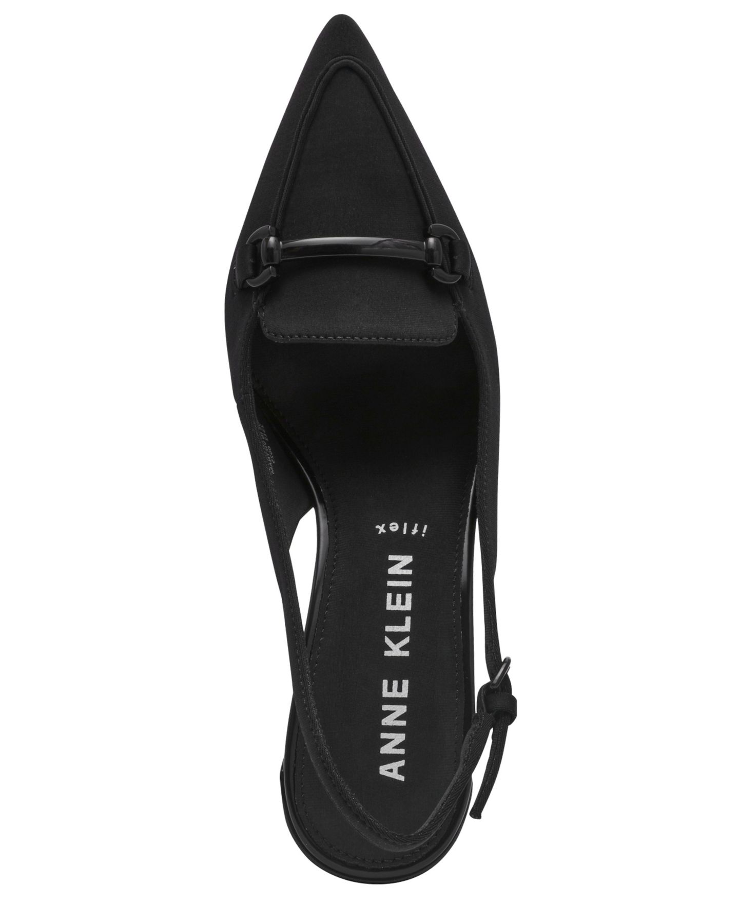 Женские туфли Anne Klein Royce Block Heel Tailored Slingback, цвет: Чёрный — фото 6