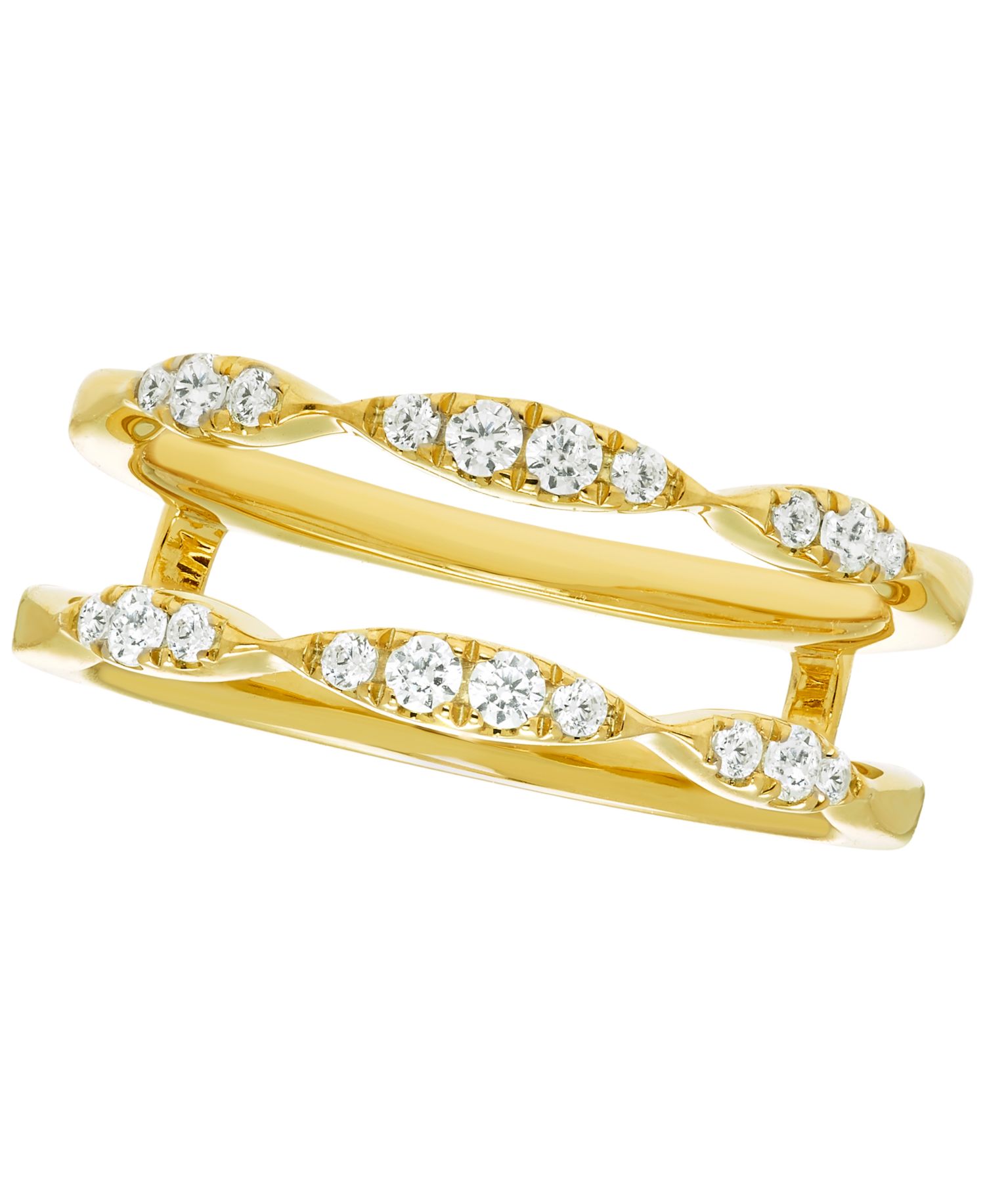 Diamond Guard Ring (1/4 ct. t.w.) in 14k Yellow Gold