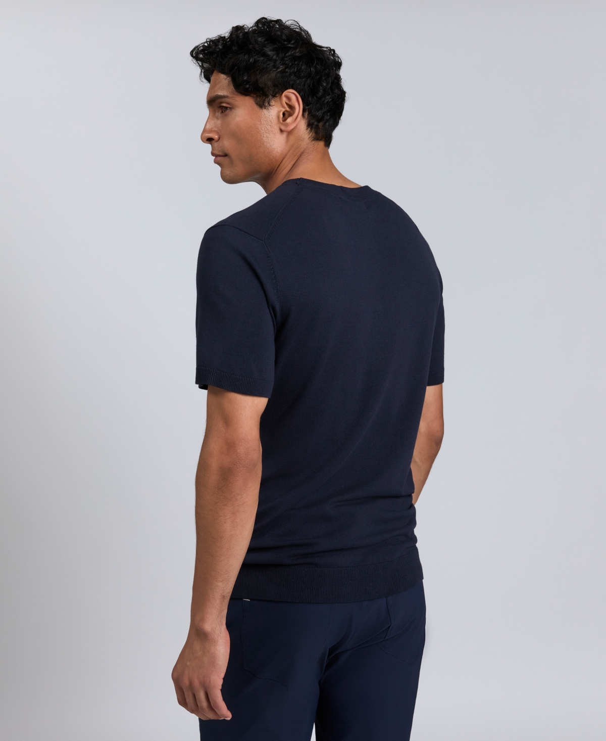 Kenneth Cole Men's Crewneck Sweater T-shirt In Black