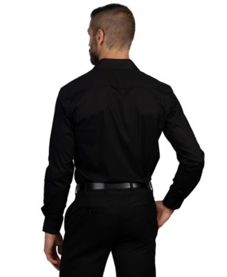 Men's Solid Slim-Fit Dress Shirt