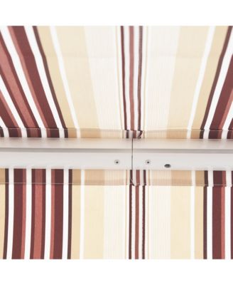 10'x8' Retractable Patio Awning/Sun Shade for Outdoor Patio Multi