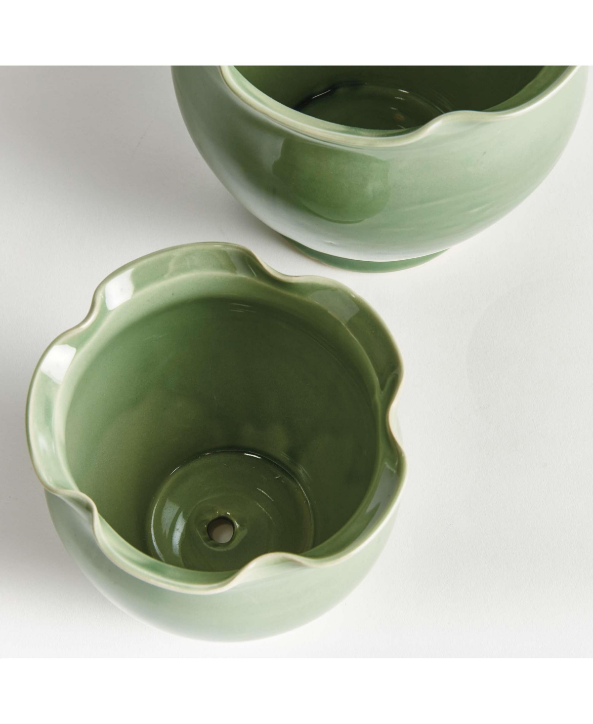 Napa Home & Garden Megan Pattern Ceramic Pots, Decorative Planters – Set of 2