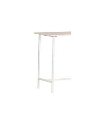 Yuki Solid Wood Counter Table, White