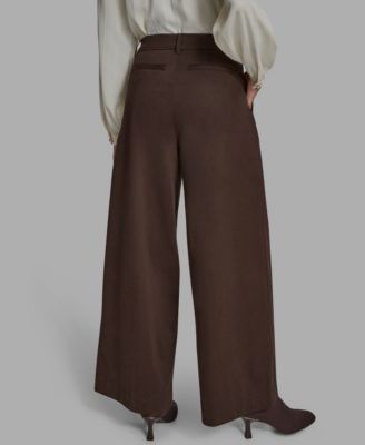 Women's Pleated Wide-Leg Pants