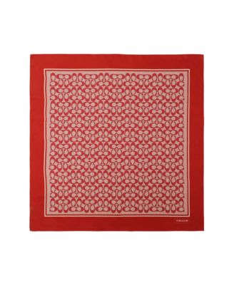 Textured Signature C-Printed Square Scarf