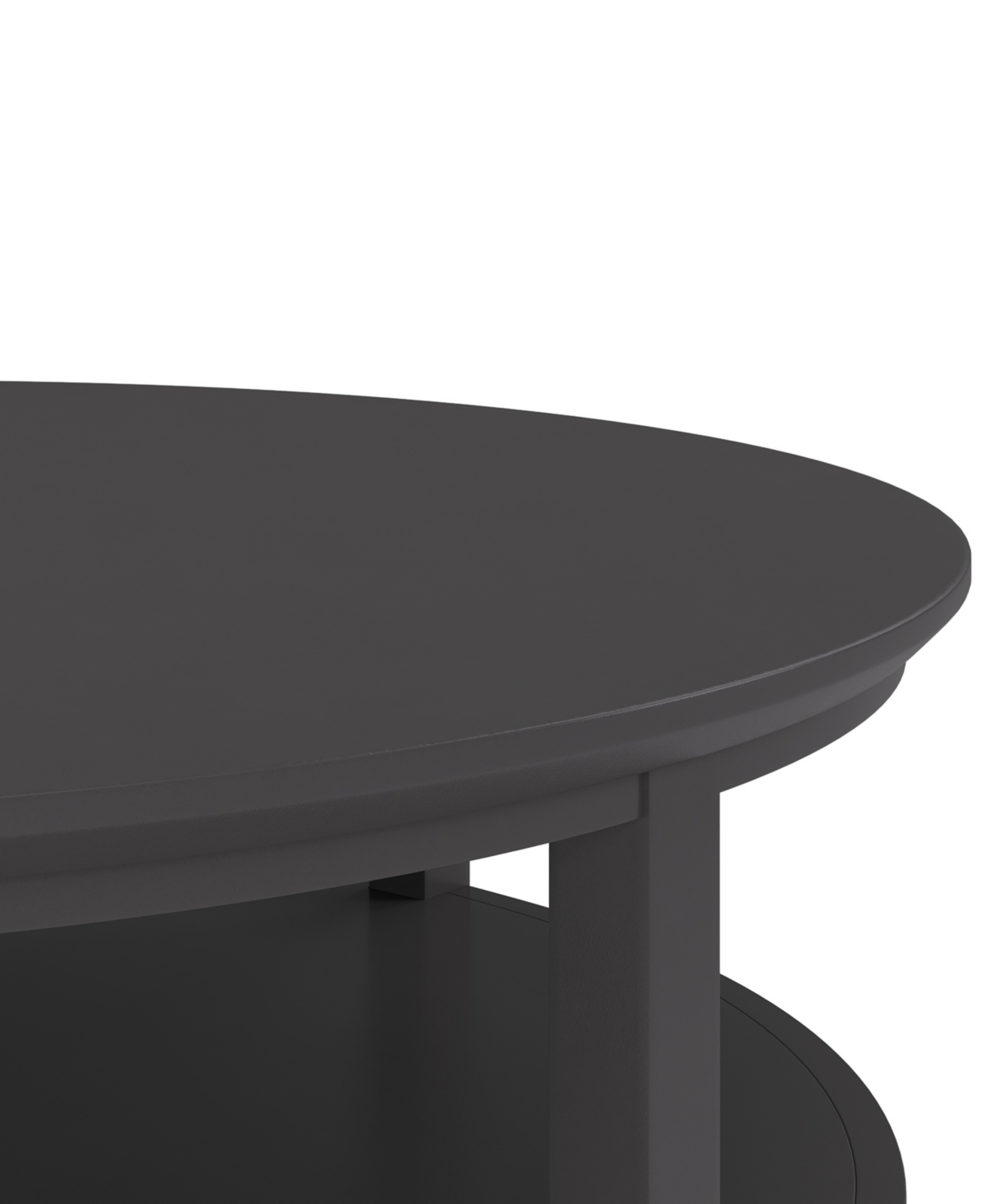 Furniture 47" Solid Wood Hedworth Round Coffee Table