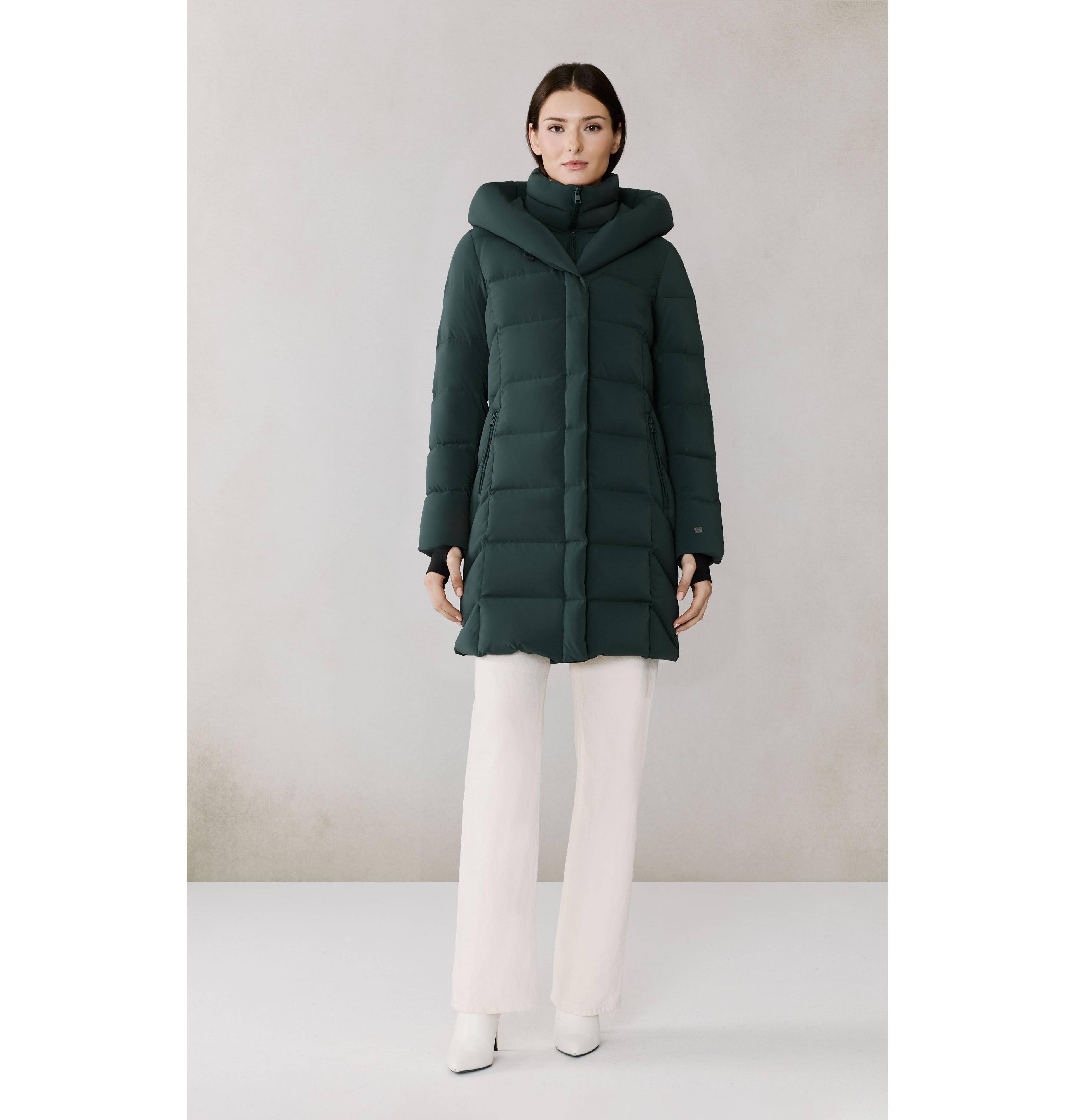 Soia & Kyo Women's Sonny-n Slim-Fit Novo Down Coat With Bib Hood