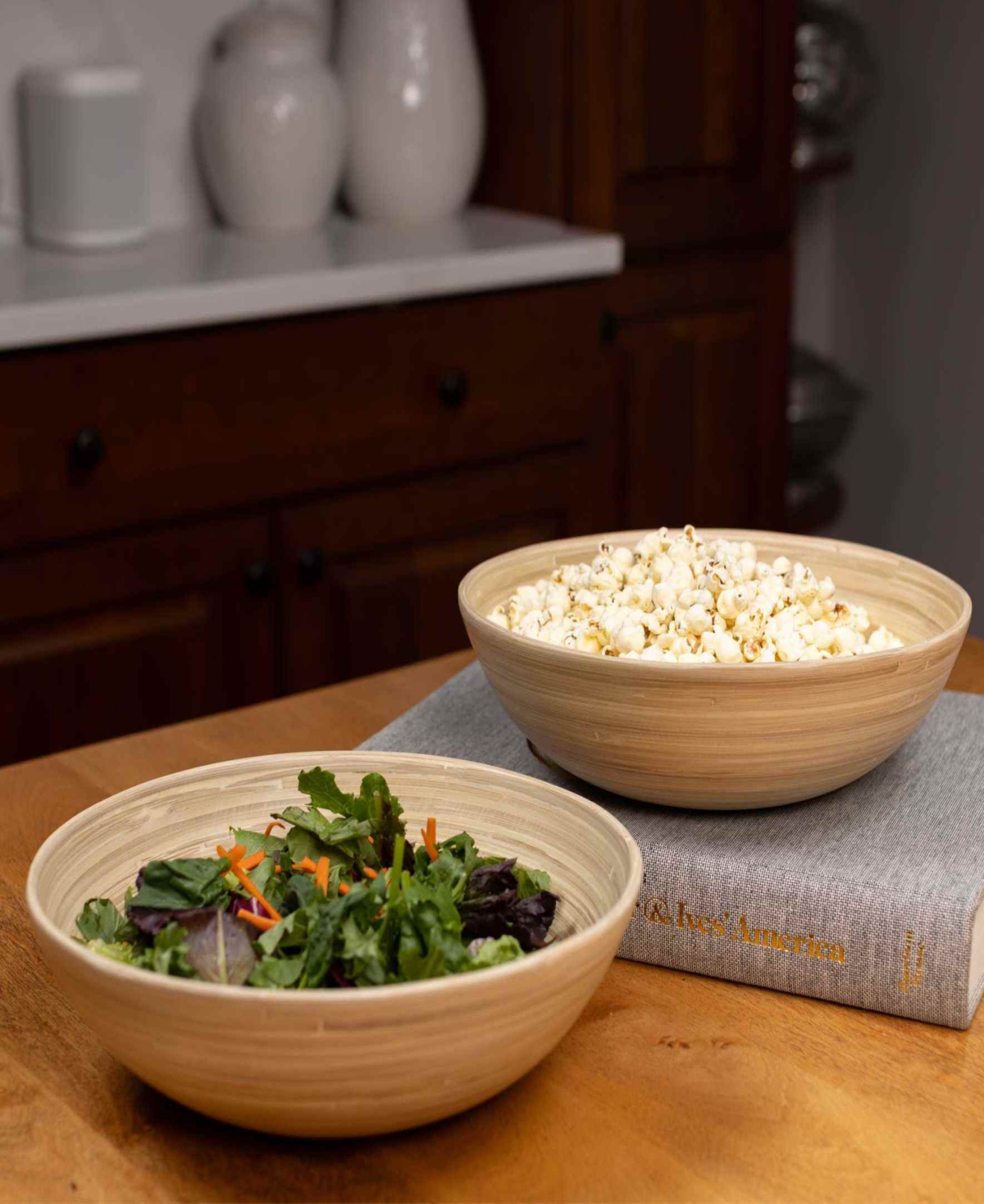 Joyce Chen Lexa Collection 2-pc. Salad Bowl Set In Brown