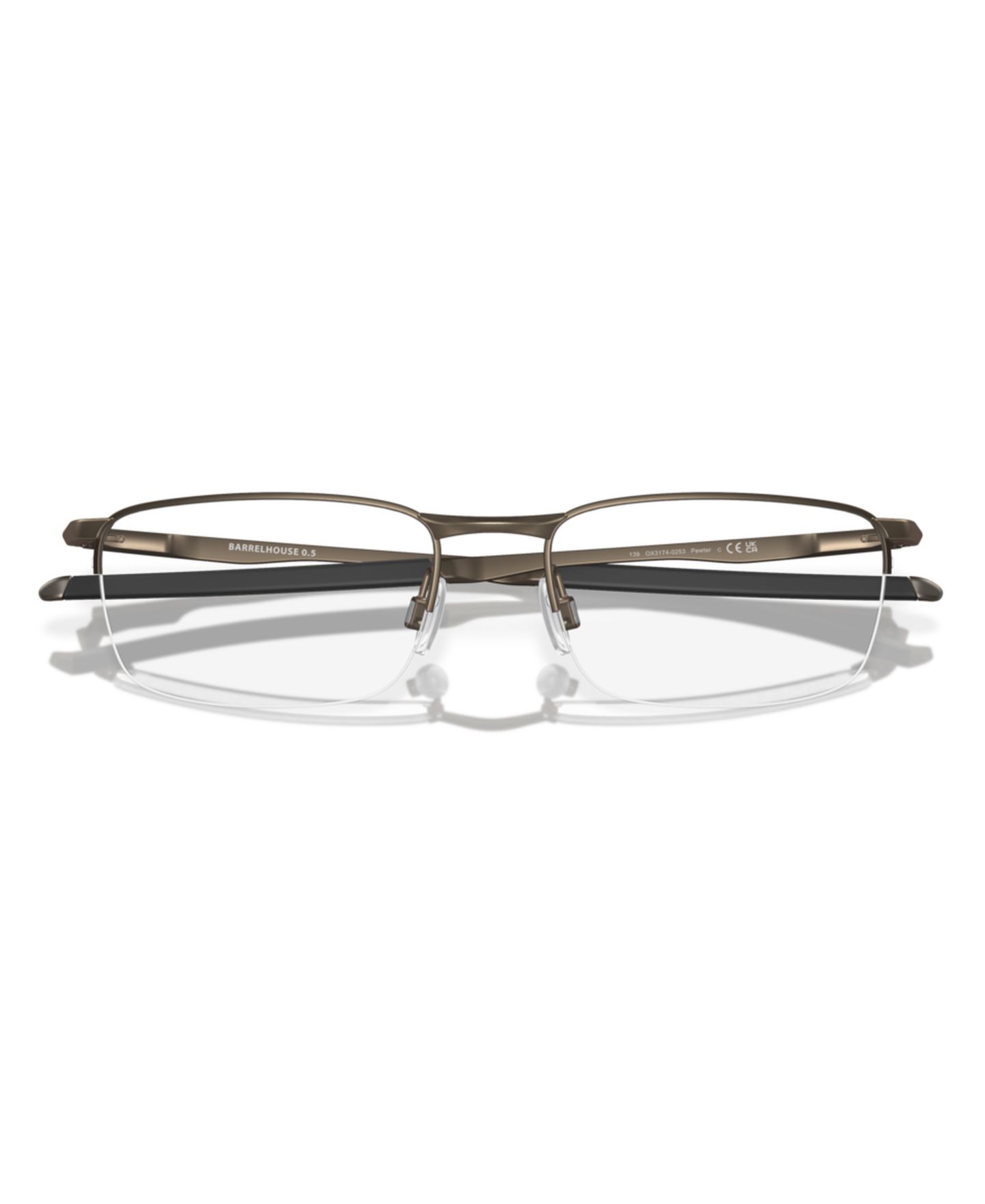 Мужские очки Oakley Man Rectangle Metal OX3174 Barrelhouseâ„¢ 0.5 Eyeglasses, цвет: Тёмный синий — фото 8