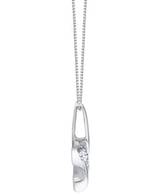 Lab Grown Diamond Signature Pendant Necklace (1-1/2 ct. t.w.) in 14k White or Yellow Gold