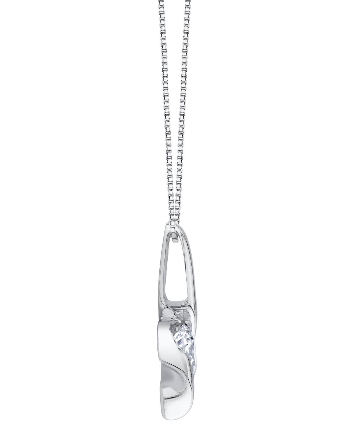 Sirena Lab Grown Diamond Signature Pendant Necklace (1-1/2 Ct. T.w.) In 14k White Gold (also In 14k Yellow  In Metallic