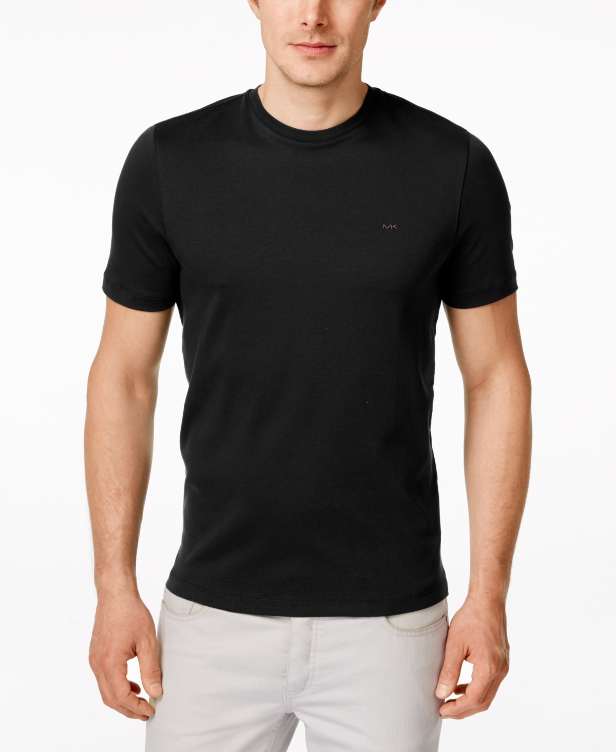 Michael Kors Men's Basic Crew Neck T-shirt In Black