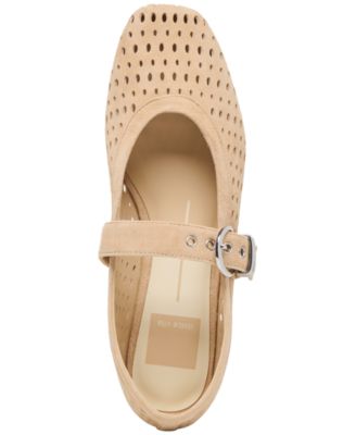 Women's Mikel Perforated Buckle Mary Jane Flats