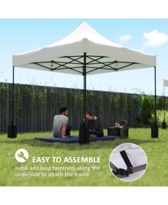10' x 10' Pop up Canopy Replacement Top with Weight Bags, Multi