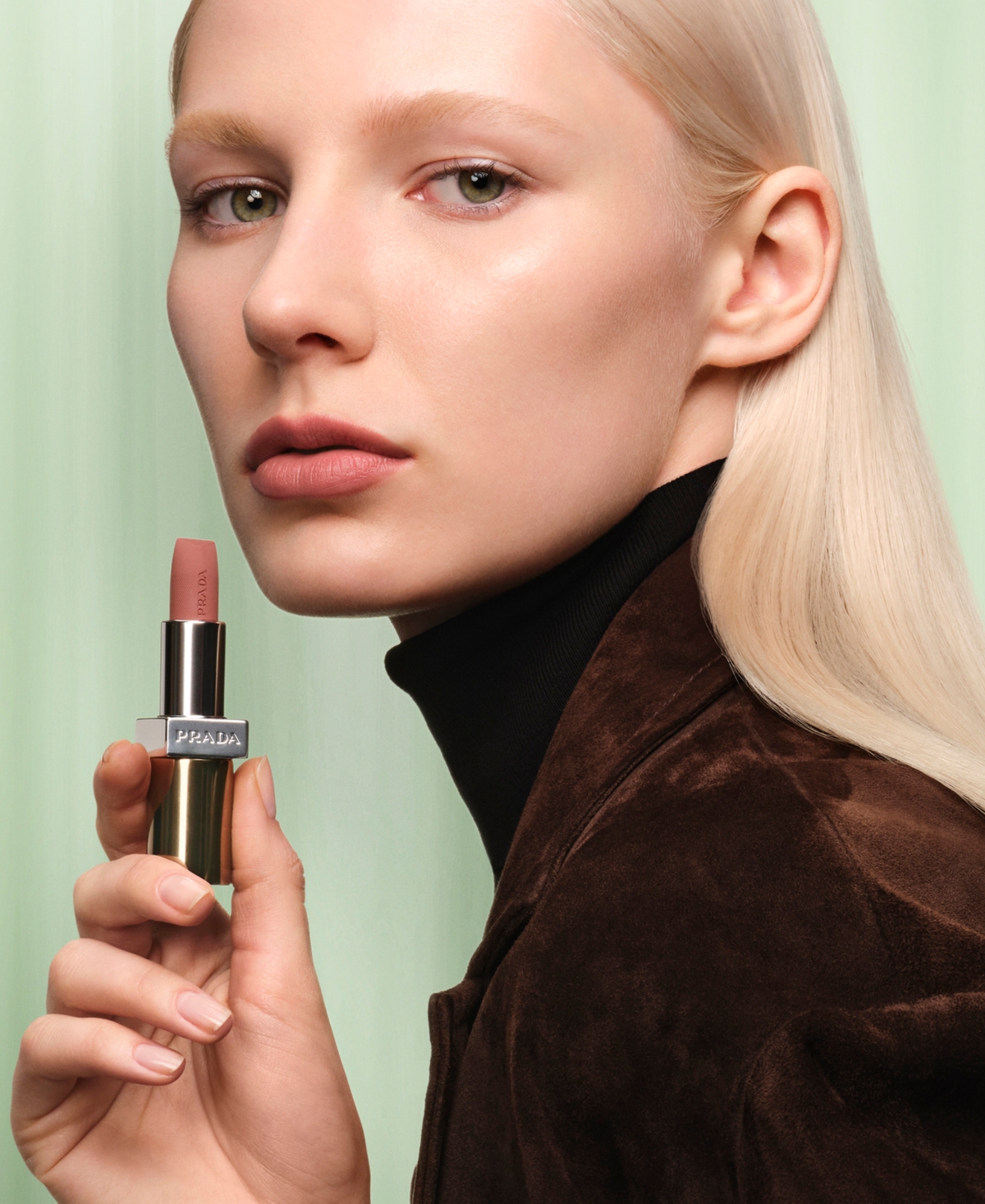 Prada Beauty Monochrome Soft Matte Lipstick, 0.134 Oz. In Brown