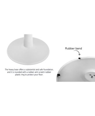 5-Piece 35" Round White Pedestal Dining Table Set with 4 Curved Back Boucle Upholstered Chairs and Black Metal Legs-Maison Boucle