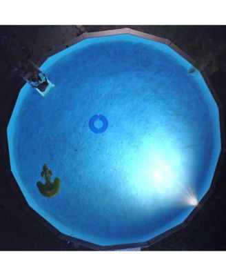 LI244820 24' Solid Blue Round Above Ground Swimming Pool Overlap Liner