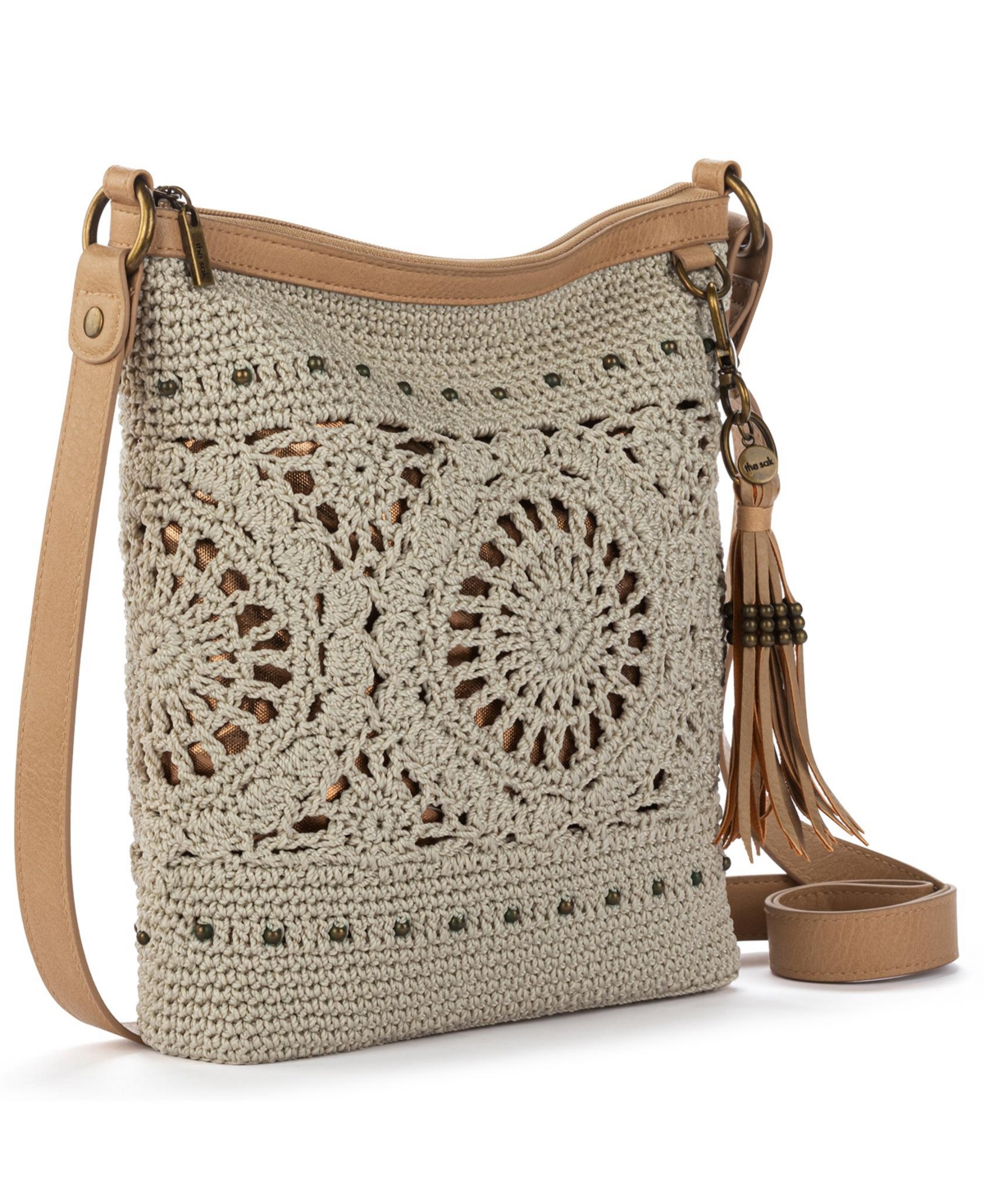 The Sak Women's Lucia Crochet Medium Crossbody Bag