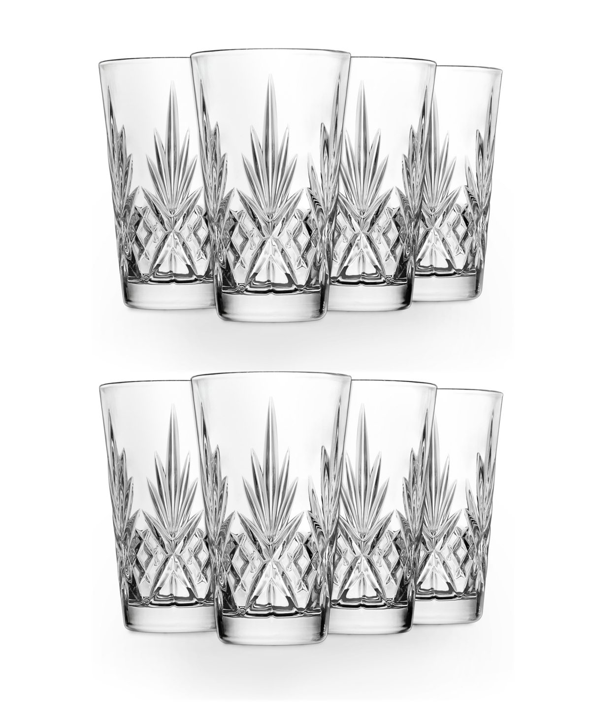 Godinger Dublin Crystal All Purpose Glasses, Set of 8