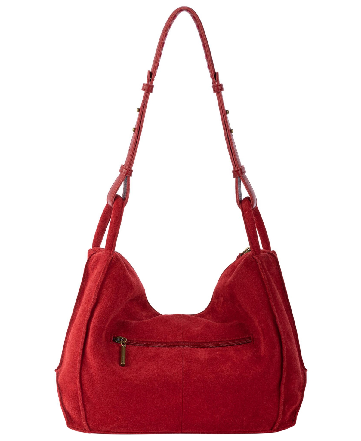 The Sak Los Feliz Leather Medium Hobo Bag In Red