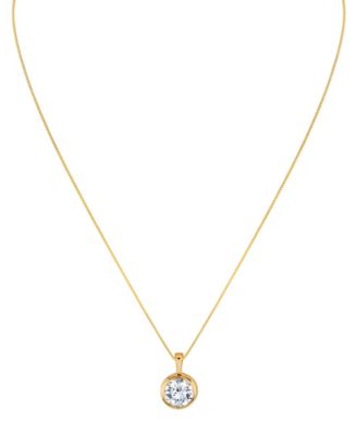 Lab Grown Energy Diamond Pendant Necklace (2 ct. t.w.) in 14k White or Yellow Gold