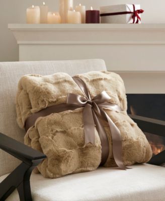Vivienne Faux Fur Throw, 50" x 60"