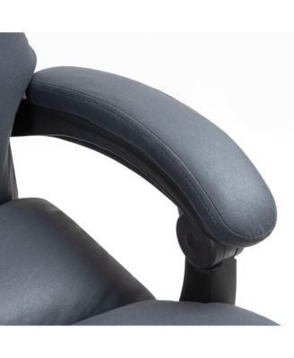 Microfibre Massage Office Chair with Heat, Reclining, Light