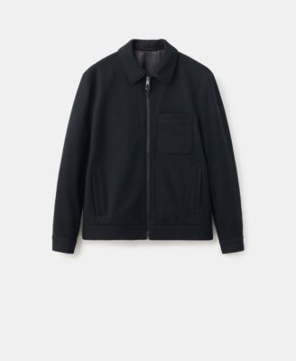 Men's Wool-Blend Pocket Jacket