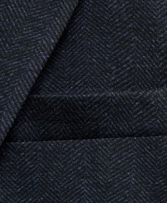 Men's Slim-Fit Herringbone Tailored Blazer