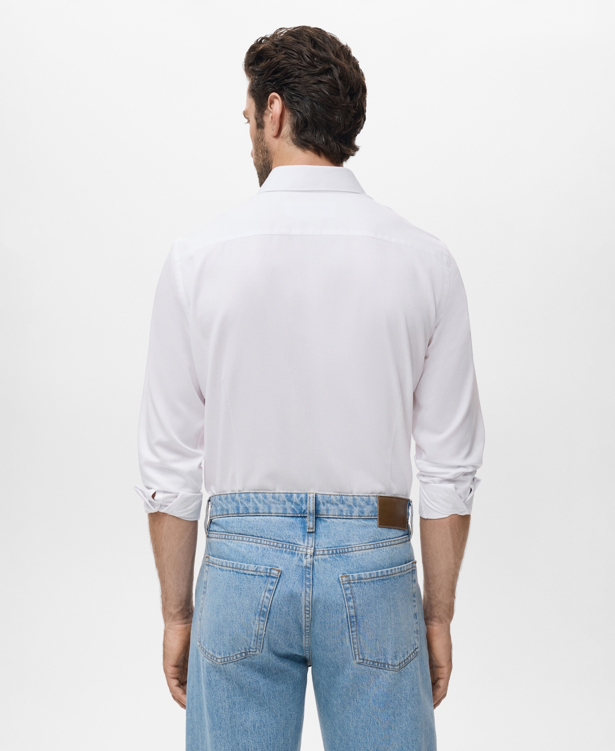 Mango Men's Slim-fit Cotton Shirt In White