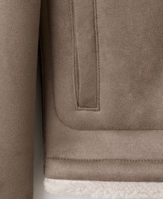 Men's Sheepskin Details Double Face Jacket