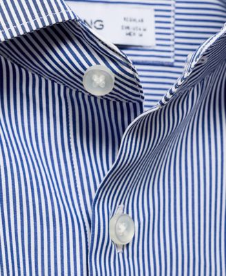 Men's Cotton Striped Slim-Fit Shirt