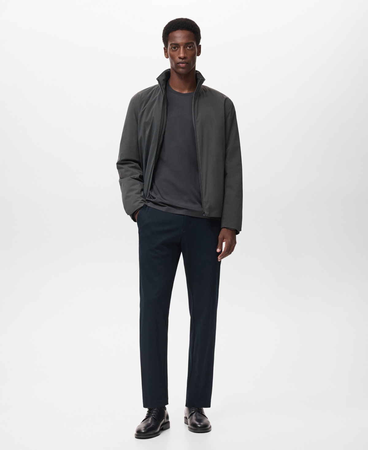 Mango Men's Coolmax Slim Fit T-shirt In Gray