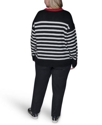 Women's Plus Size Crew Neck Pull-On Sweater