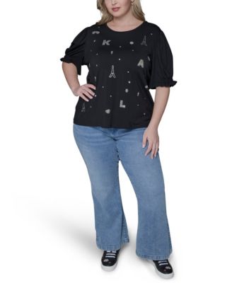 Women's Plus Size Crew Neck Top