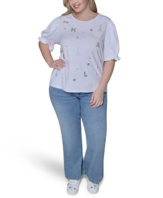 Women's Plus Size Crew Neck Top