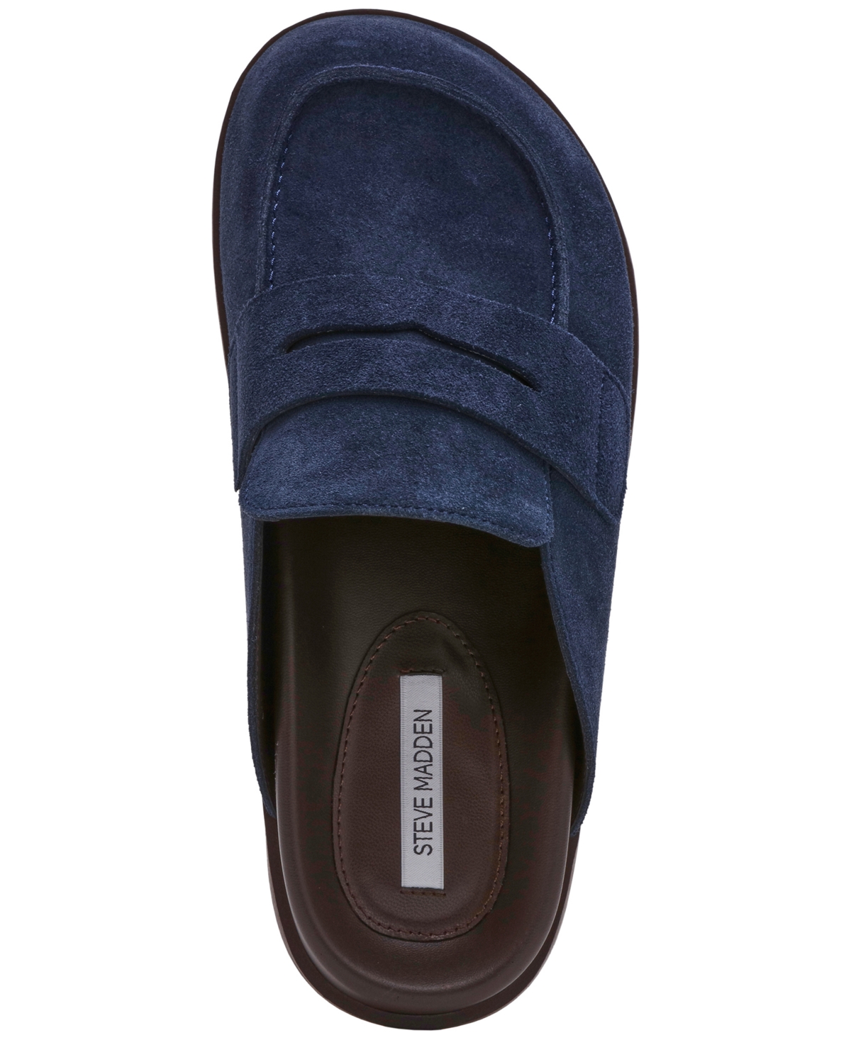 Steve Madden Women's Toryn Tailored Round-toe Slip-on Clogs In Blue