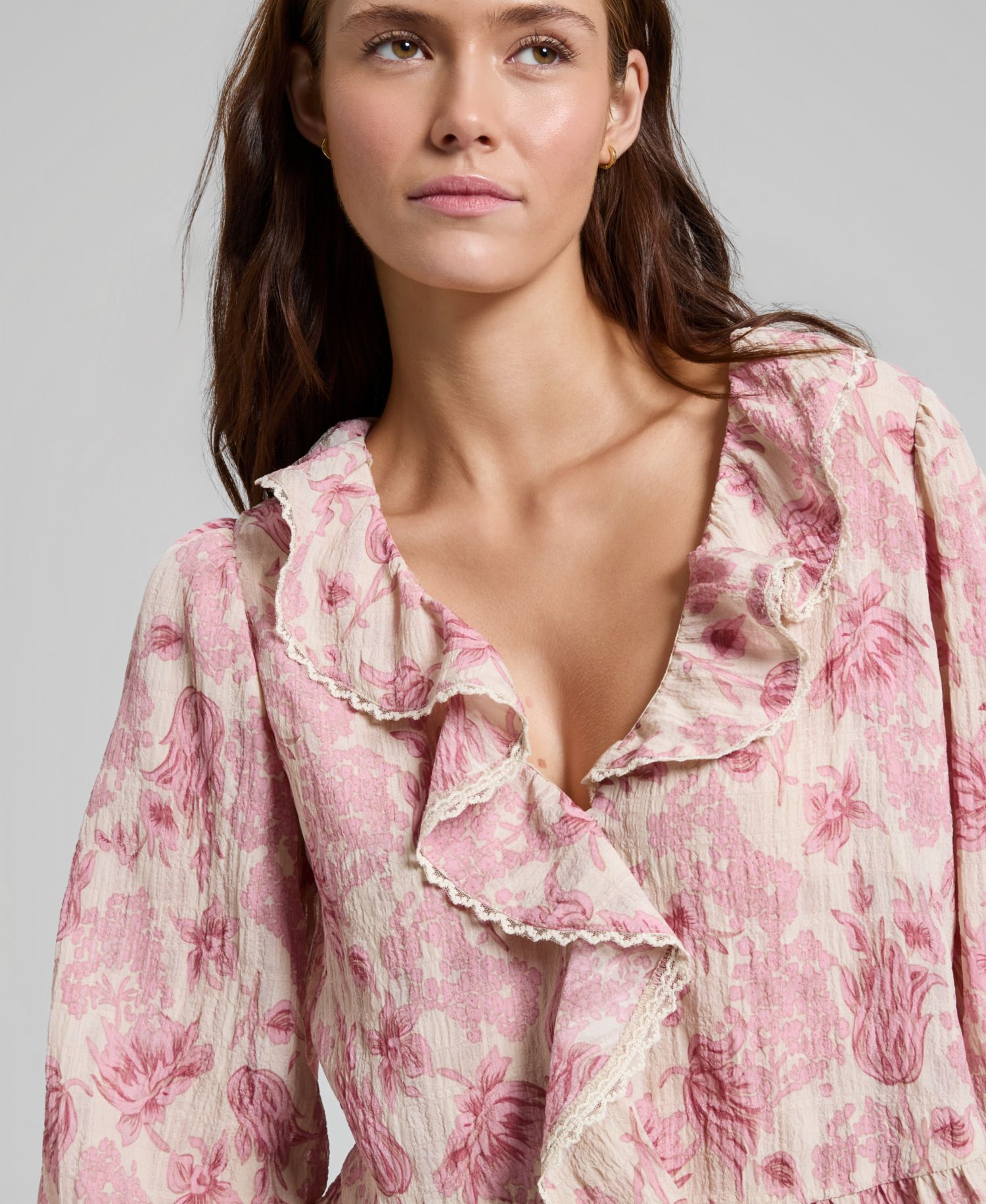 Women's Ruffled Peplum Top
