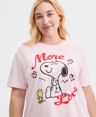 Trendy Plus Size Snoopy & Woodstock More Love T-Shirt