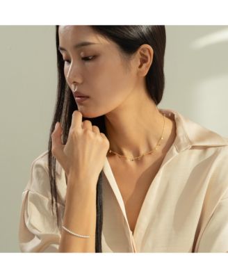 Sterling Silver 18k Gold Plated Katy Small Charms Necklace