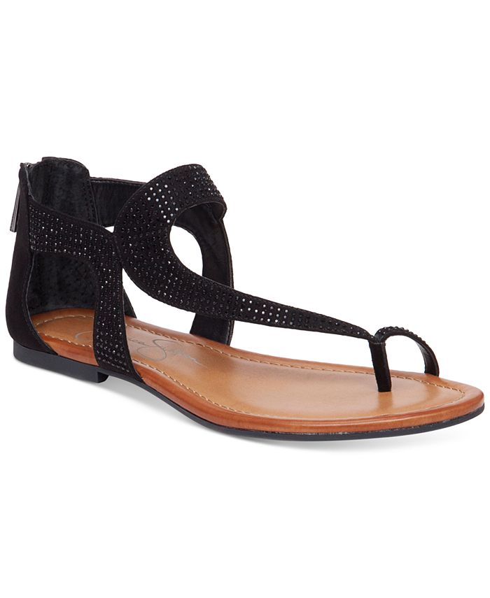 Jessica Simpson Kaarna Toe-Loop Flat Sandals - Macy's