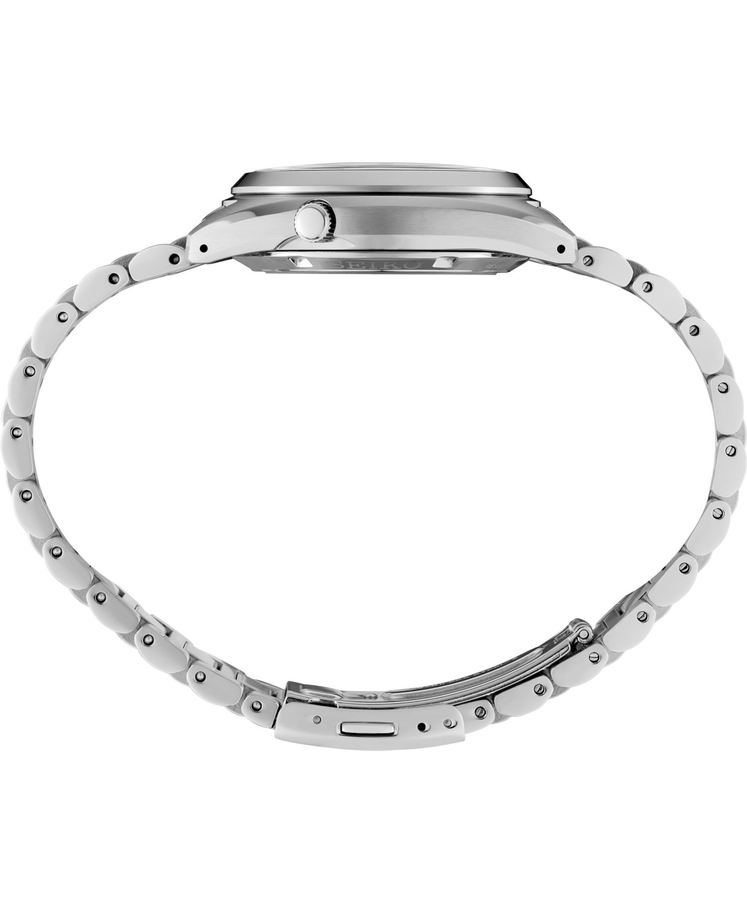 Men's 5 Sports Silver Stainless Steel Bracelet Watch, 37.4mm